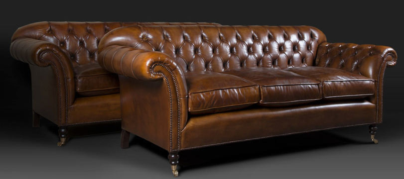 Three-Seater Ibsen in Leather